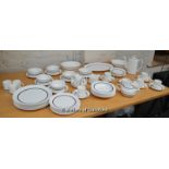 Wedgwood Susie Cooper Design six place dinner and breakfast service in the Charisma pattern,