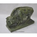 Christian Maas, Bison, bronze, limited edition 19/99, 2008, 23cm.