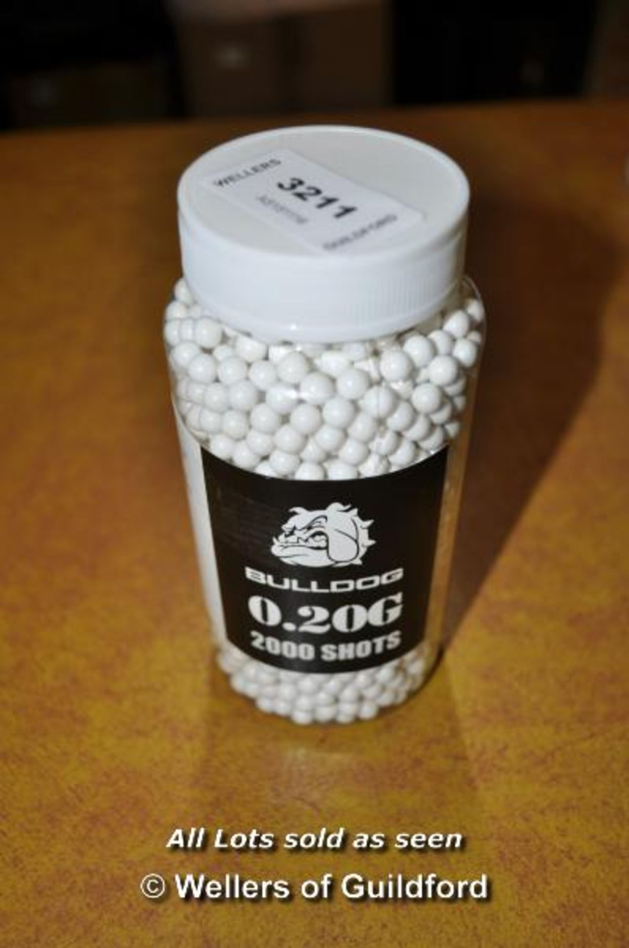 *NEW - AIRSOFT BULLDOG 0.20G 2000 IMPACT HIGH GRADE WHITE BB PELLETS BB BULLETS QU [2055]