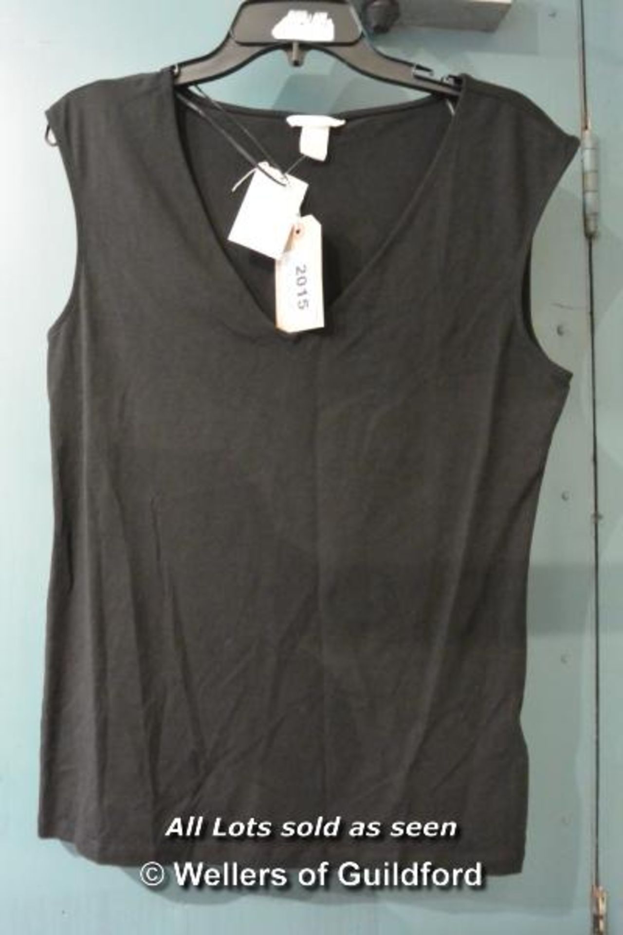 *H&M - NEW LADIES T-SHIRT - BLACK -SIZE L [336]