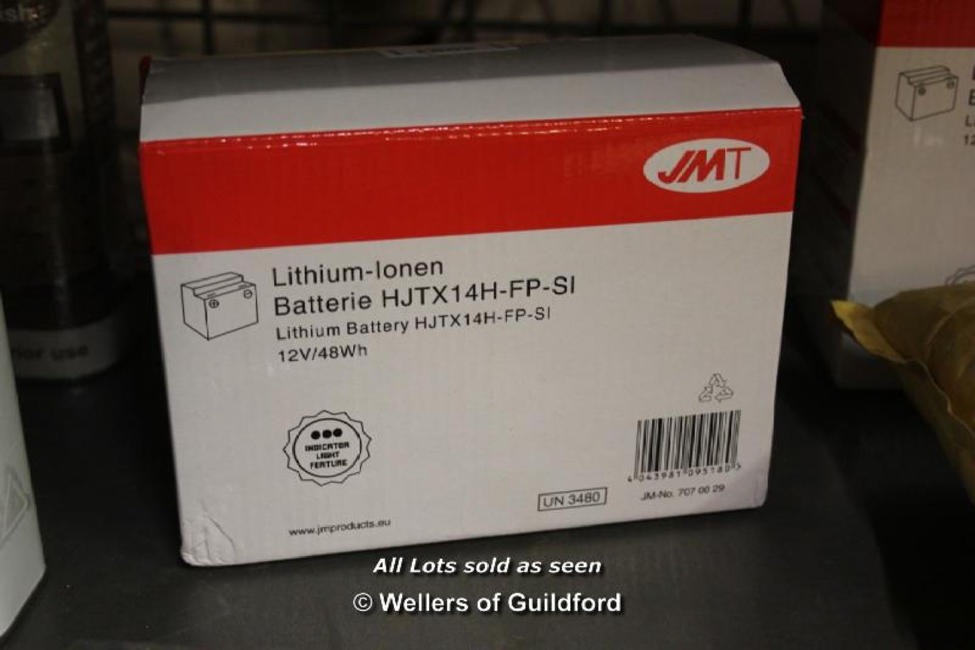 *NEW - LIGHTWEIGHT MOTORCYCLE BATTERY LITHIUM REPLACE YTX12-BS [2055]