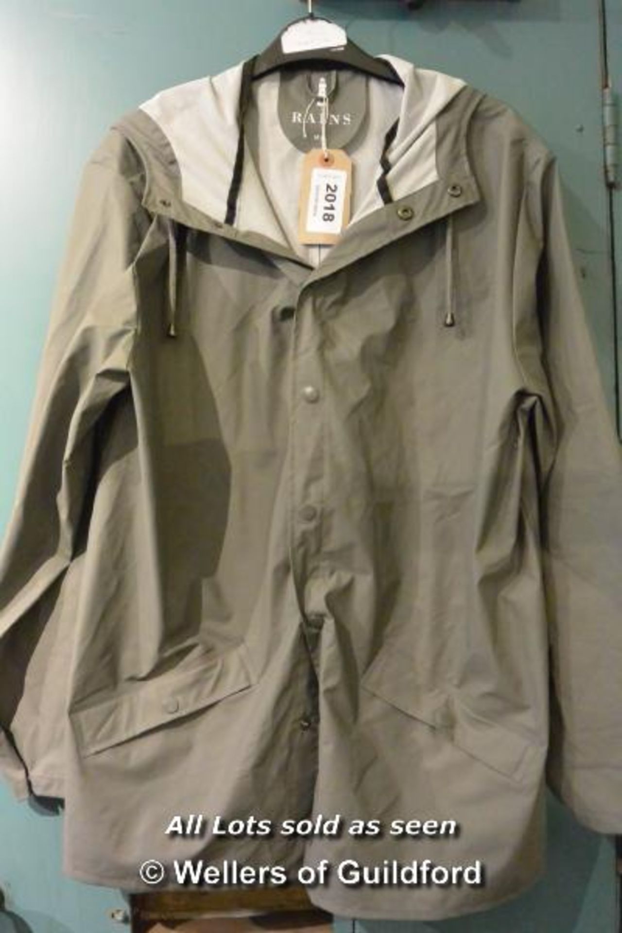 *RAINS - JACKET - GREY - SIZE M/L [307]