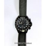 *Gentlemen's Breil wristwatch, circular grey dial with Arabic numerals, date aperture and three
