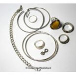 *Selection of mostly silver costume jewellery, gross weight 54.3 grams (Lot subject to VAT)