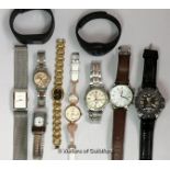 *Selection of ladies' and gentlemen's wristwatches (Lot subject to VAT)