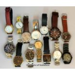 *Selection of fourteen gentlemen's wristwatches, including Skagen, Citizen, Emporio Armani (Lot