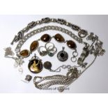 *Selection of mostly silver costume jewellery, gross weight 200.2 grams (Lot subject to VAT)