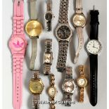 *Selection of eleven ladies' wristwatches, including Accurist, Sekonda (Lot subject to VAT)