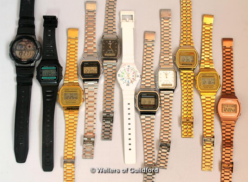 *Selection of eleven Casio wristwatches (Lot subject to VAT)