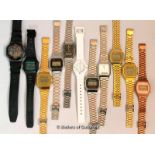 *Selection of eleven Casio wristwatches (Lot subject to VAT)