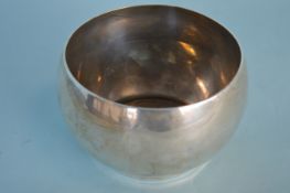 A heavy silver circular sugar bowl. Birmingham. By