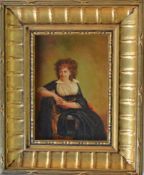 A framed miniature of "Robertine Torteau, La Marqu