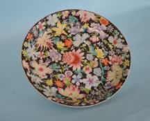A 19th Century Chinese mille fleurie dish decorate