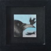 PETER KENNELLY: "Corvus Corax". 1991. Charcoal and