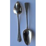 A pair of OE tablespoons. London by SH. Est. £20 -