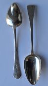 A pair of OE tablespoons. London by SH. Est. £20 -