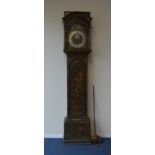 An 18th Century Longcase clock having green lacque