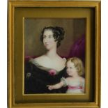 A good quality brass framed portrait of a lady of