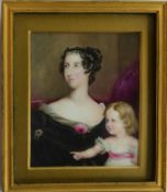 A good quality brass framed portrait of a lady of