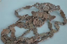 A good quality chatelaine attractively decorated w