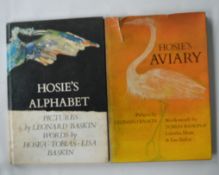 LEONARD BASKIN: "Hosie's Aviary". (Dust cover present), together with one other entitled "Hosie's