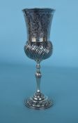A good heavy engraved Continental goblet decorated