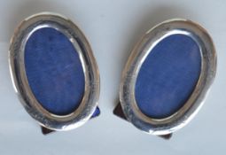 An attractive pair of Chinese oval picture frames