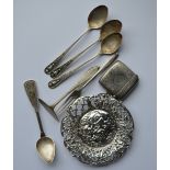 A collection of Continental silver cutlery togethe