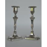 A good pair of neoclassical candlesticks with shap