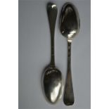 Two Scottish bottom marked spoons. Edinburgh. 1766