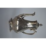 A large good quality Victorian coffee pot with eng