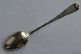 A heavy OE basting spoon. London. By JWB. Approx. 124 grams. Est. £50 - £60.