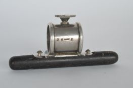 A rare and unusual Scottish doohickey / outrigger with threaded clamp. Edinburgh 1906. By H&S.