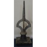 A Southern Railway cast iron signal post finial on