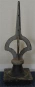 A Southern Railway cast iron signal post finial on