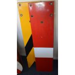 Two British Railways enamel signal arms comprising