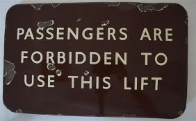 A British Railways (Western Region) enamel sign, "