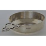 A good silver bleeding bowl with pierced handle. S