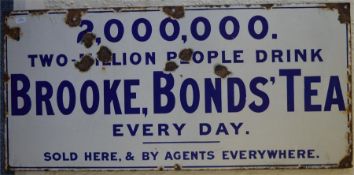 A "Brooke Bonds" enamelled sign. Approx. 76 cm x 3