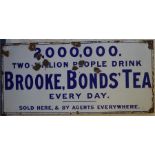 A "Brooke Bonds" enamelled sign. Approx. 76 cm x 3