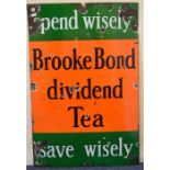 A "Brooke Bonds" tea advertising enamelled sign. A