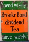 A "Brooke Bonds" tea advertising enamelled sign. A
