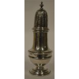 A good baluster shaped sugar caster with cable gir