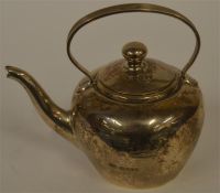 An attractive unusual miniature kettle with lift o