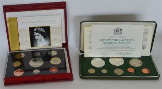 Two proof sets silver G. B. 2002, Trinidad and Tob