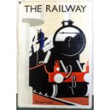 A large "The Railway" sign (Taking on Water signed