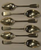 A good set of six fiddle pattern tablespoons with