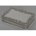 A good quality rectangular snuff box with gilt int