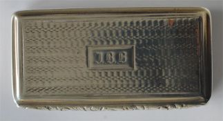A good quality rectangular snuff box with gilt int