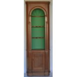 A good quality Continental pine corner cabinet of